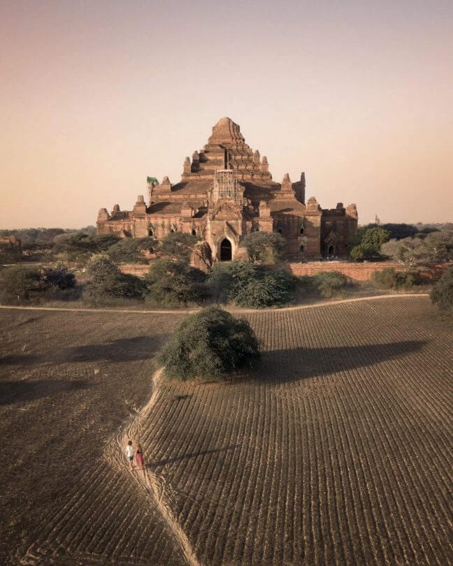 Beste Bagan-tempels Dhamma Yan Gyi-drone