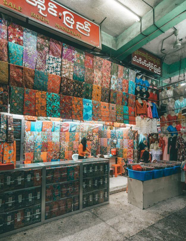 Dingen om te doen Mandalay Myanmar Zay Cho-markt
