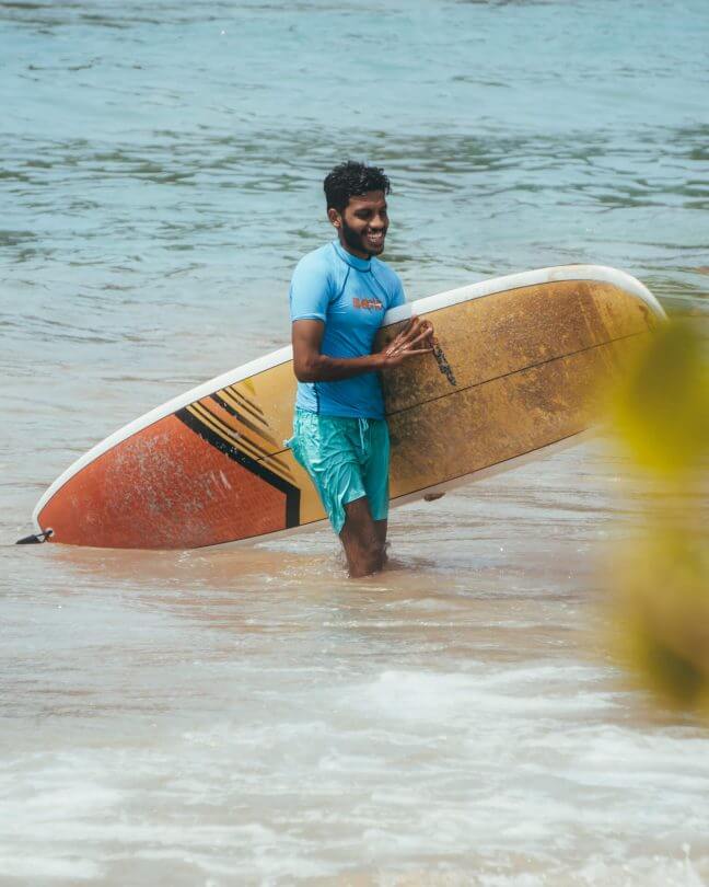 Hiriketiya Dikwella surf board