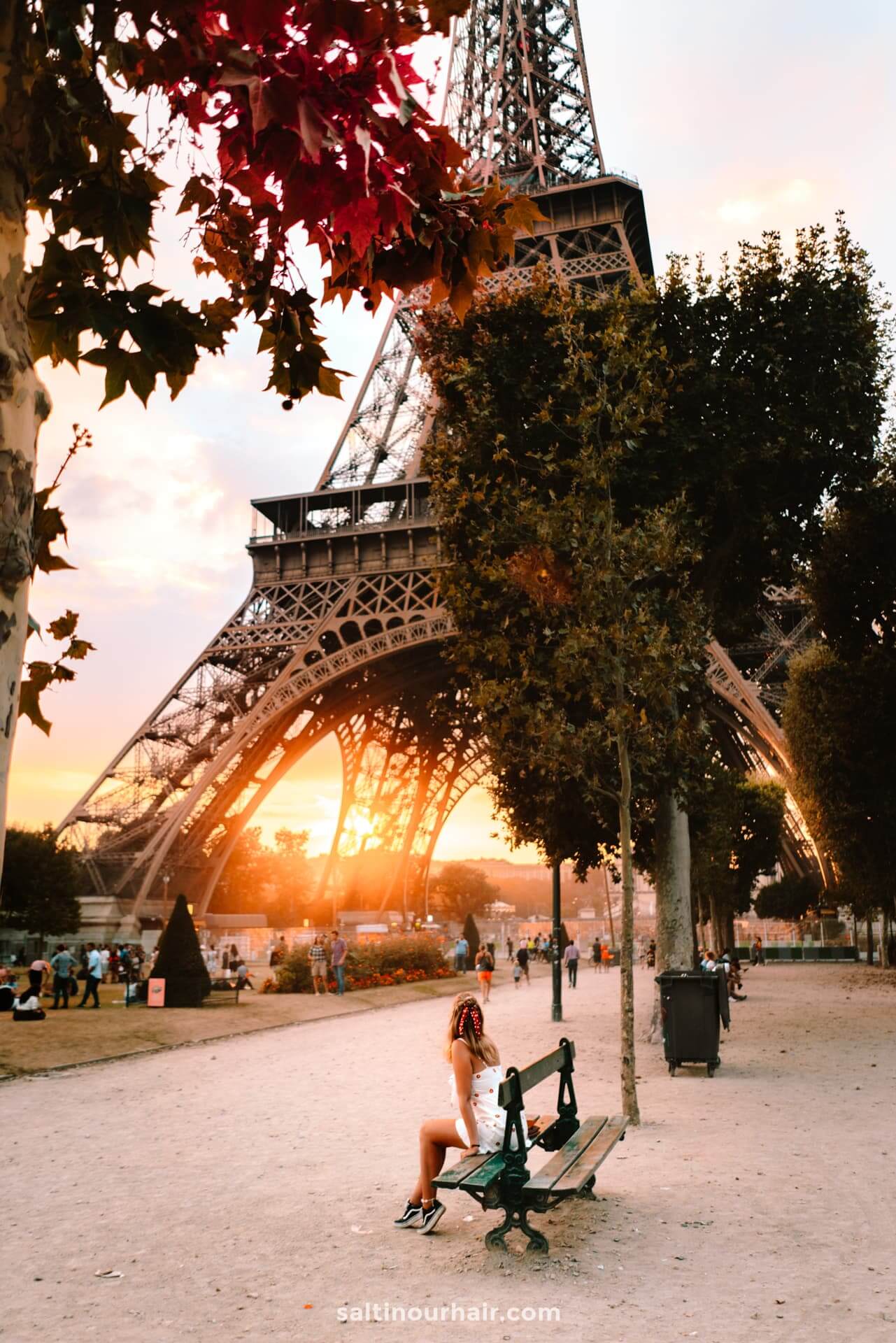 Eiffeltoren zonsondergang