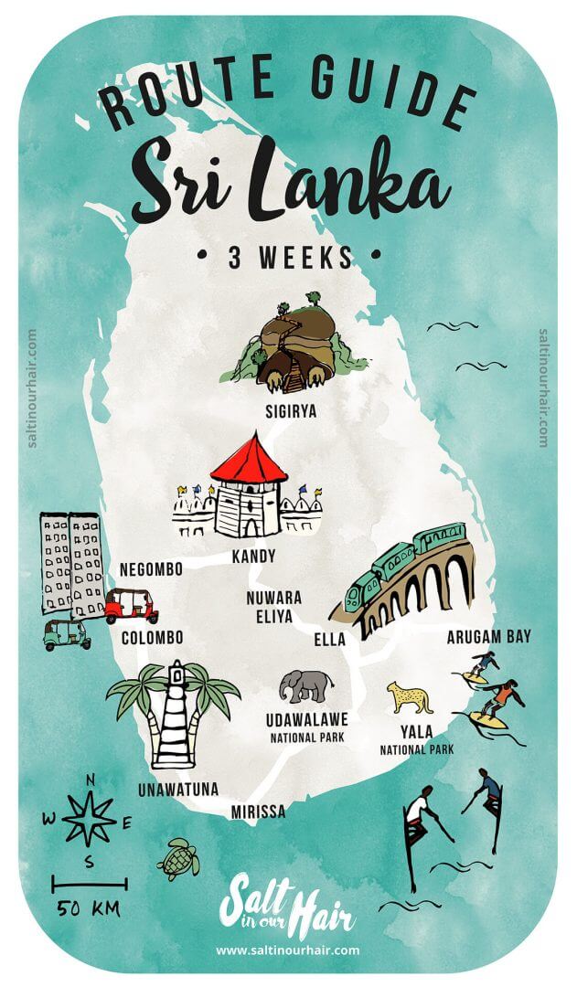 sri lanka travel itinerary 3 weeks