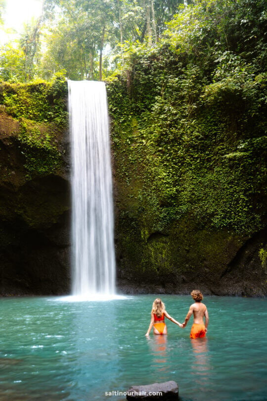 Bali honeymoon waterfall