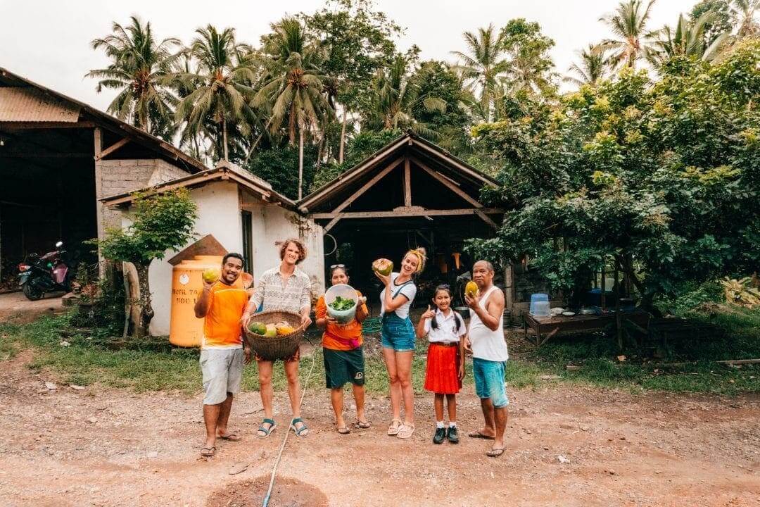 Bali verblijf bij de lokale familie