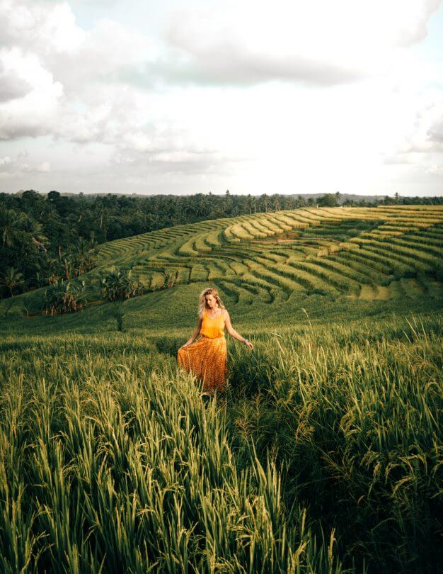 Bali verblijf bij locals rijstveldwandeling