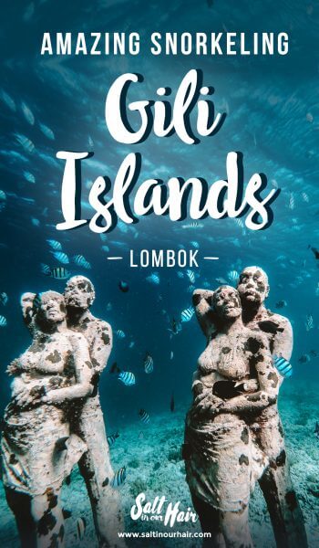 Snorkel bij de Standbeelden van Gili Meno, Indonesië