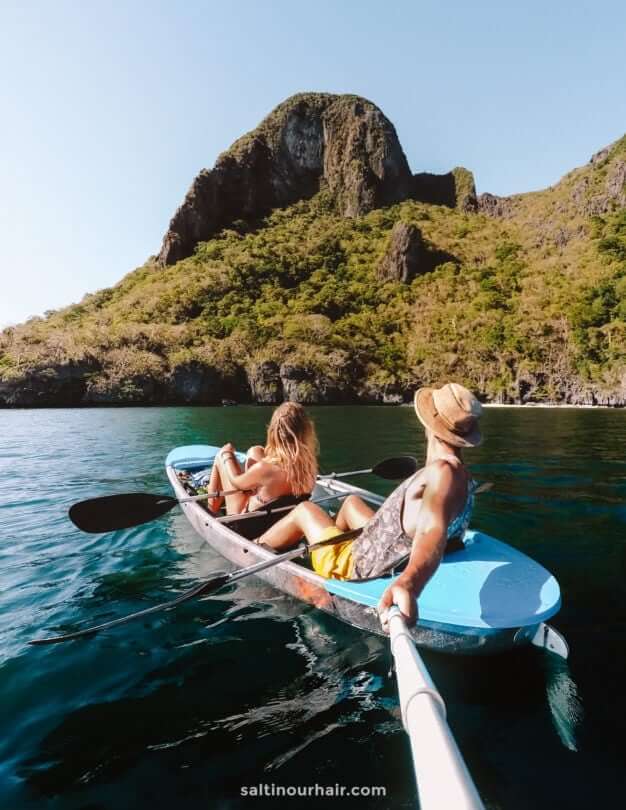 things to do el nido kayak cadlao island