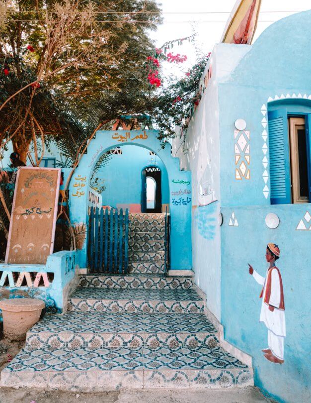 pittoresk nubisch dorp Egypte