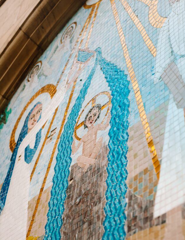 hanging church ciaro mosaic