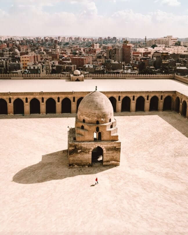 Moskee van Ibn Tulun bovenaanzicht