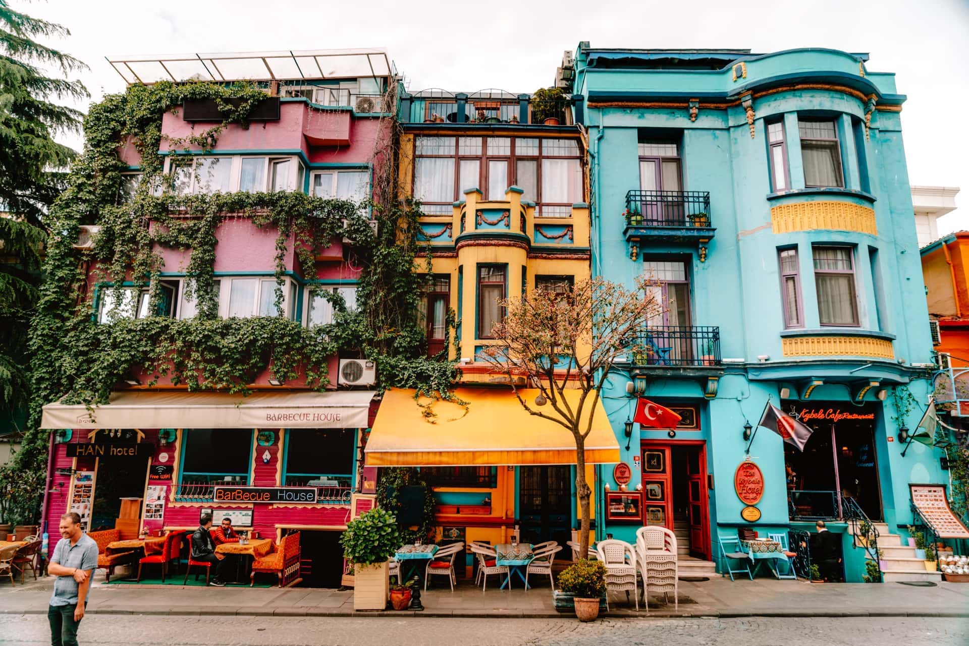 istanbul kleurrijke Yerebatan Street