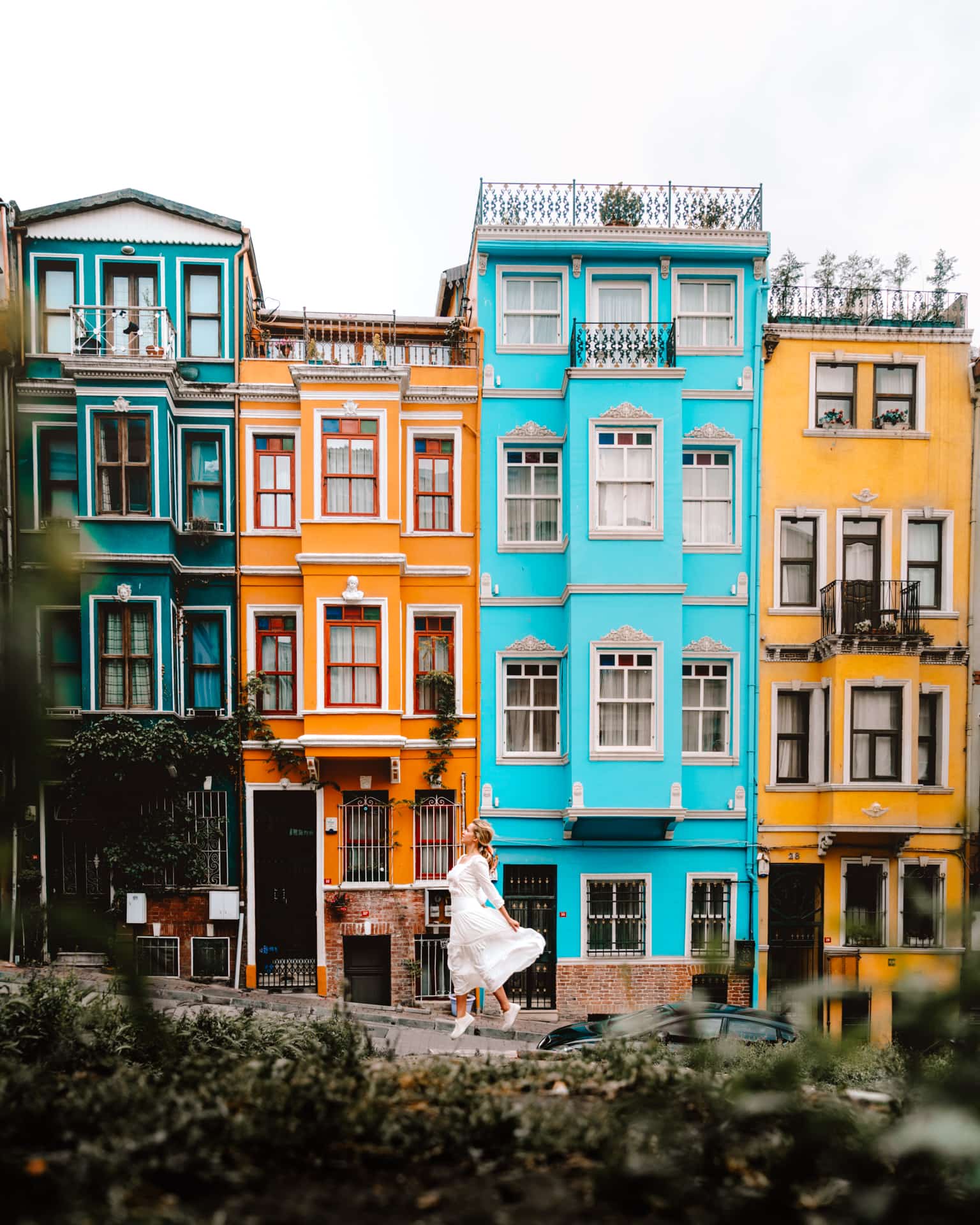 colorful houses istanbul
