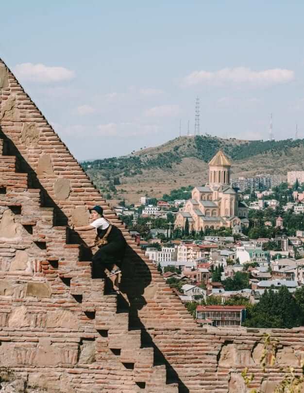 Narikala Fortress Tbilisi gezichtspunt