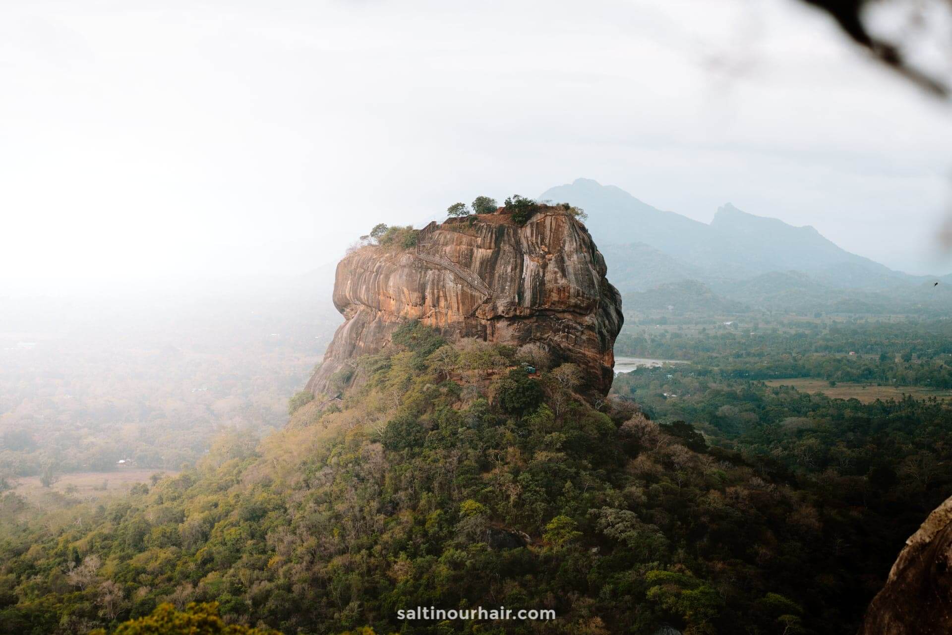 beste uitkijkpunt Sigiriya rock Pidurangala sri lanka