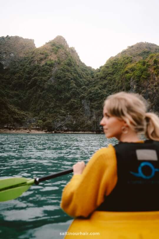 Kayaking Ha Long Bay vietnam