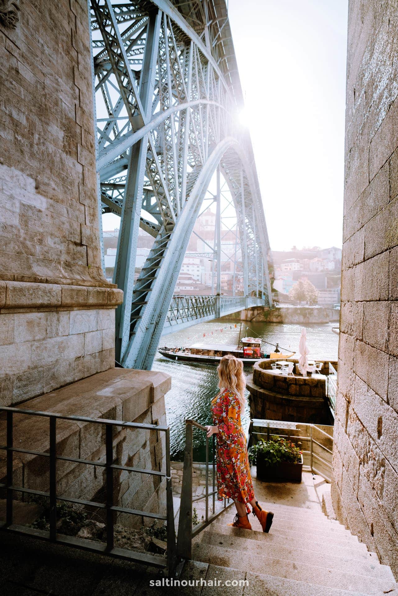 Dom Luis I Bridge over the Douro River in Porto