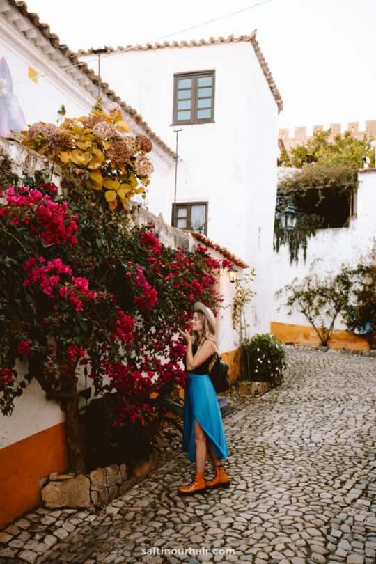 beautiful town obidos portugal