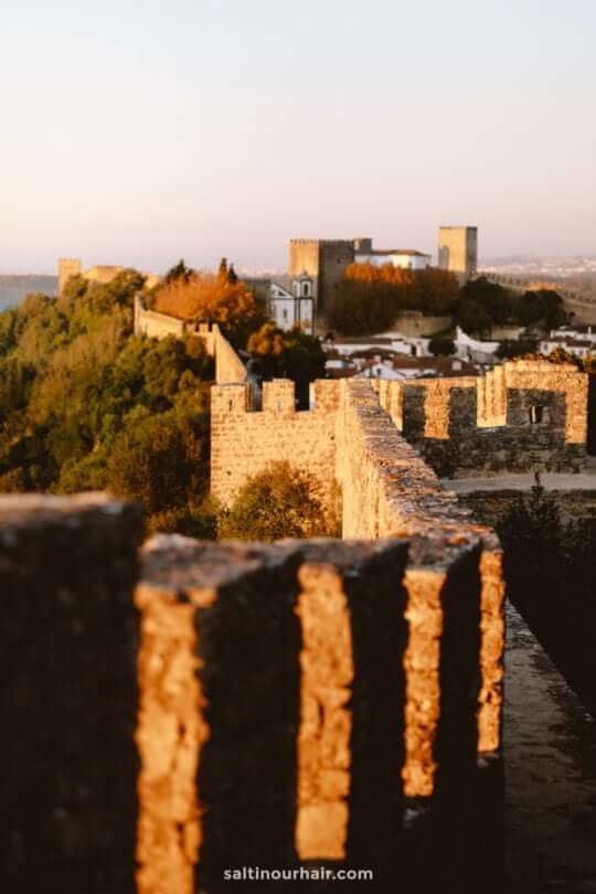kasteel zonsondergang portugal