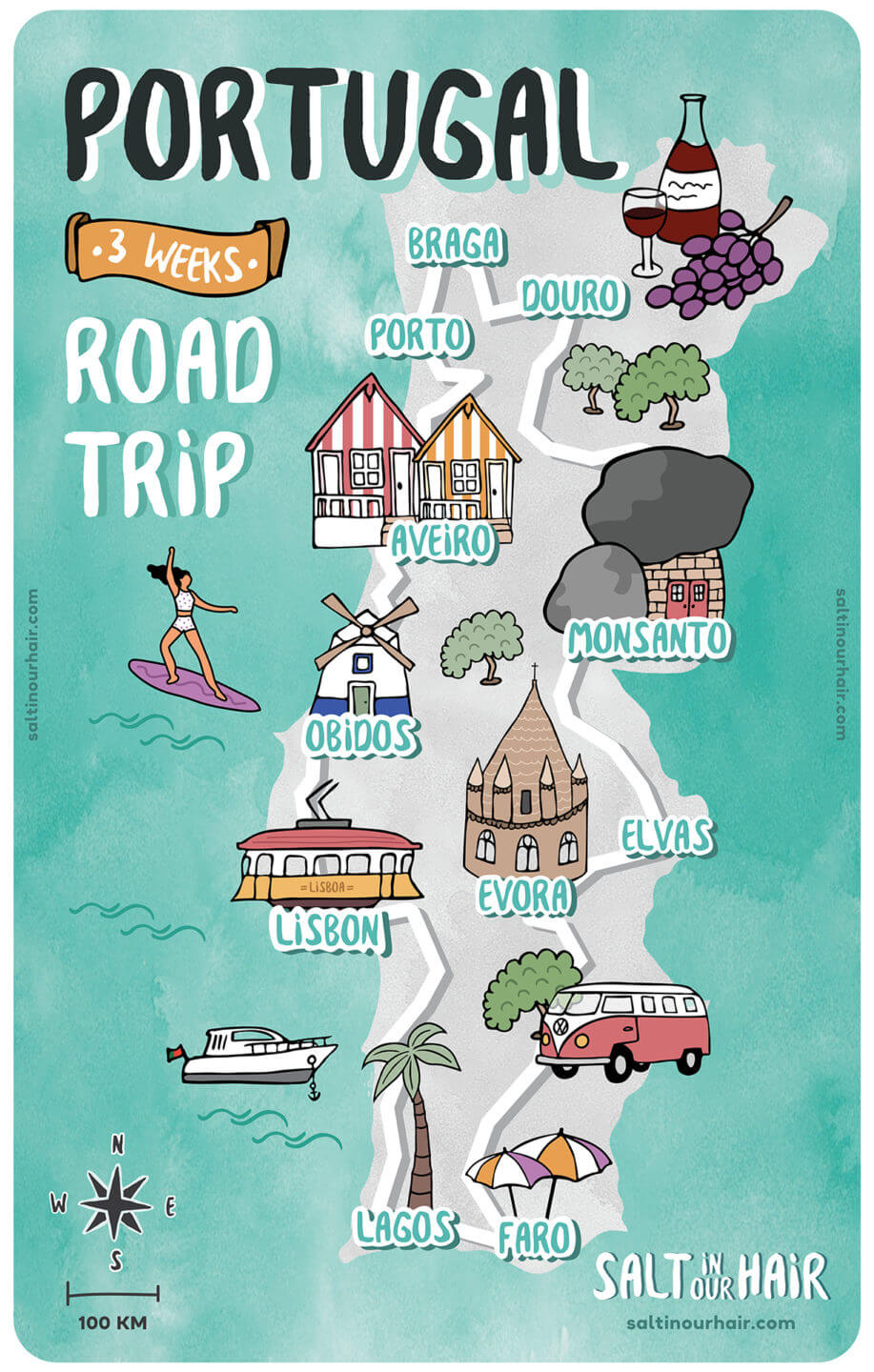 Road Trip Portugal The Perfect 3week Itinerary · Salt in our Hair