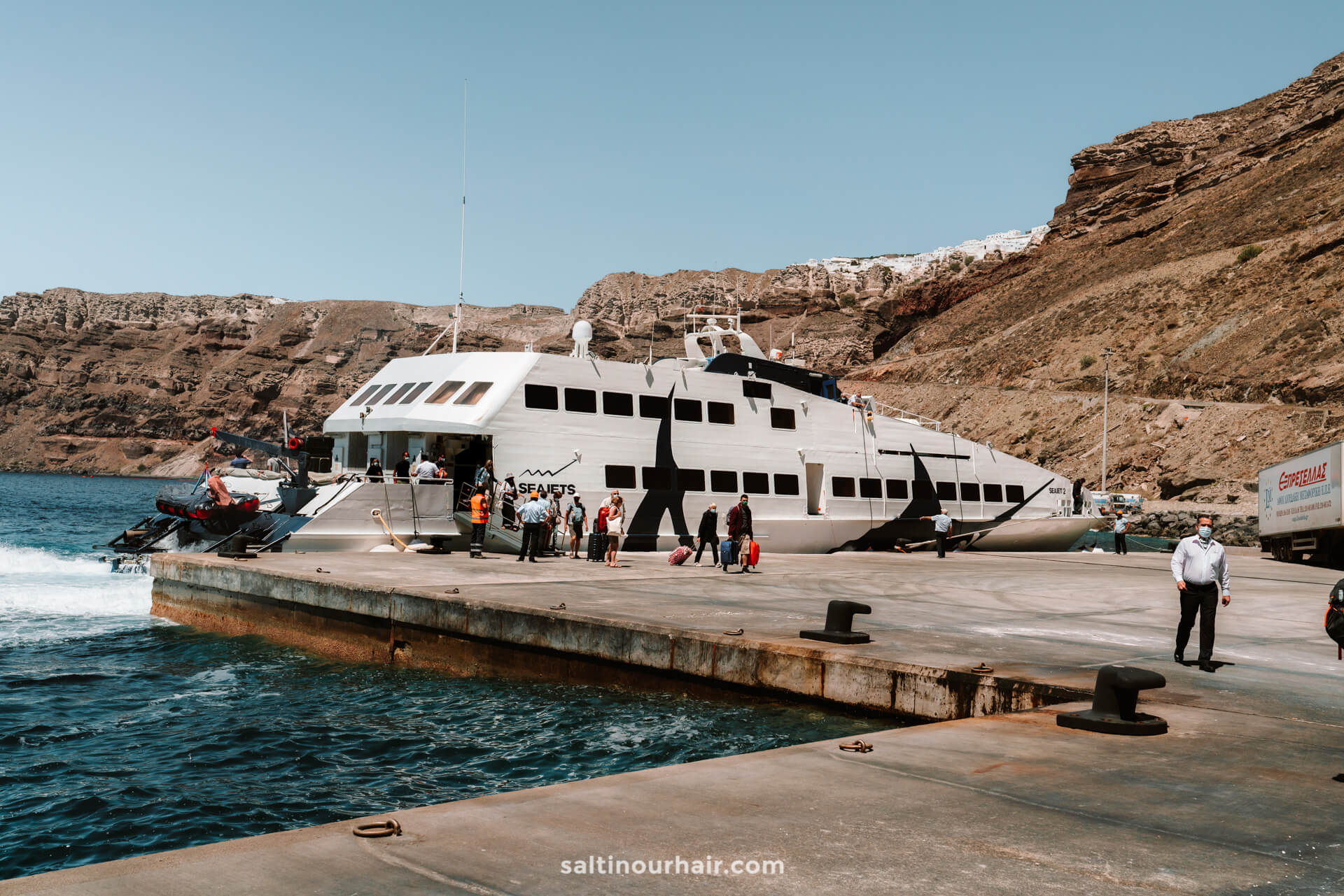 santorini greece ferry