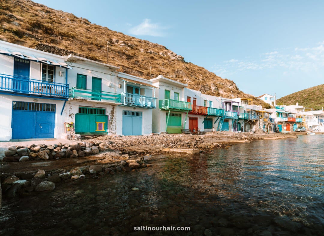 milos greece klima fishing village