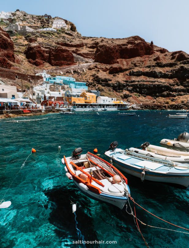 Greek island hopping santorini