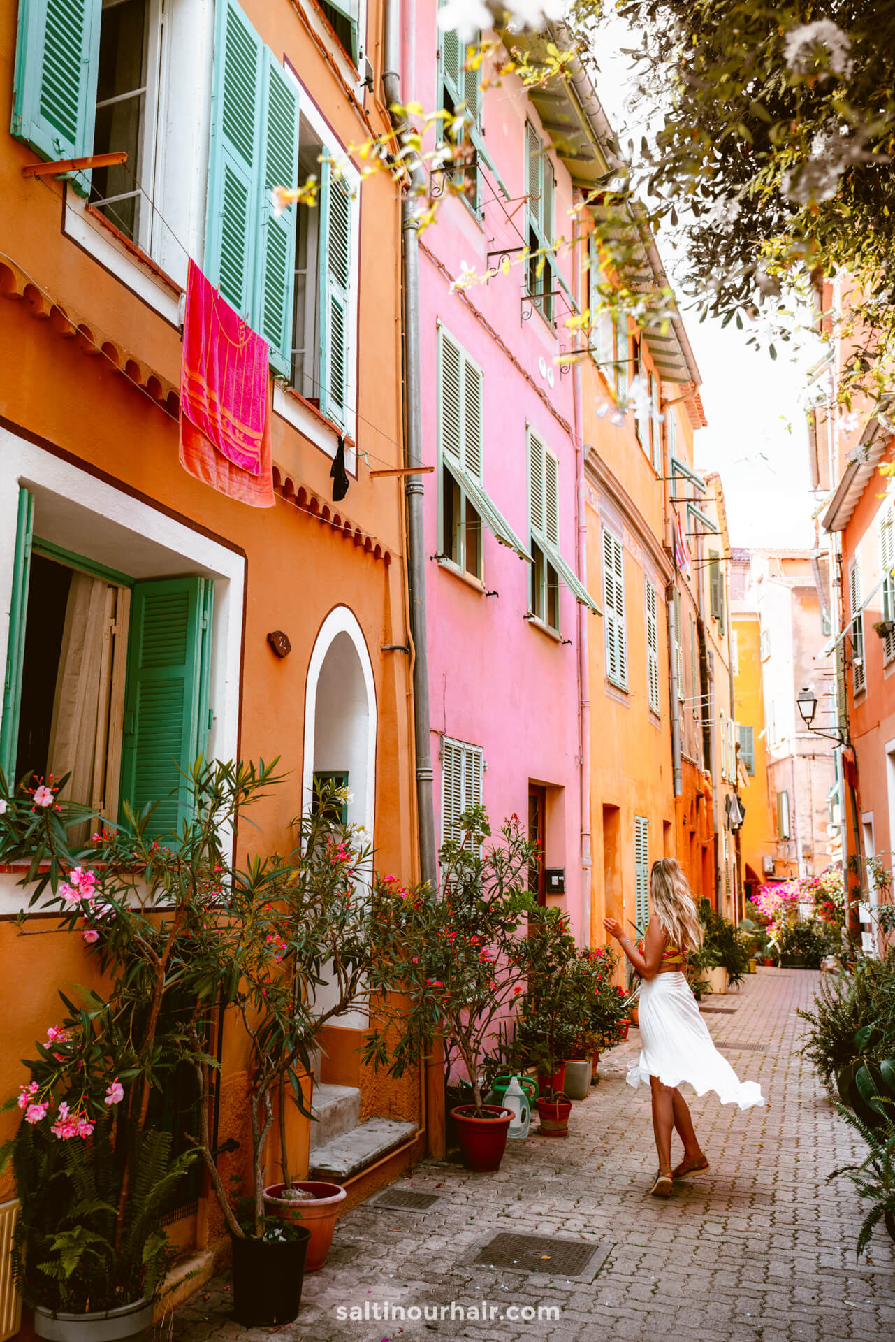 villefranche-sur-mer pastel houses french riviera