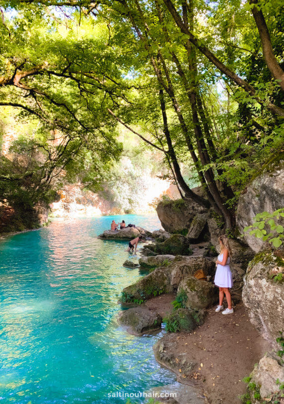 Elsa Trail waterfall tuscany italy