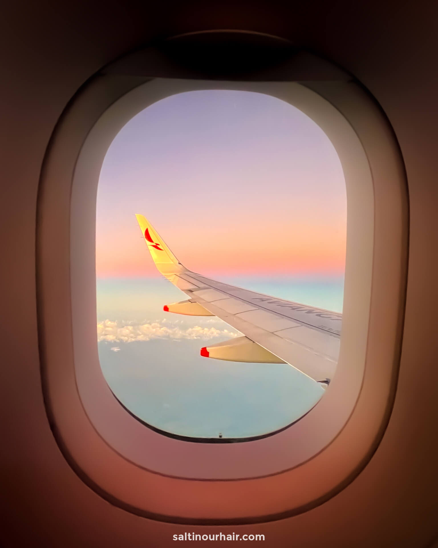 sunset sky flight