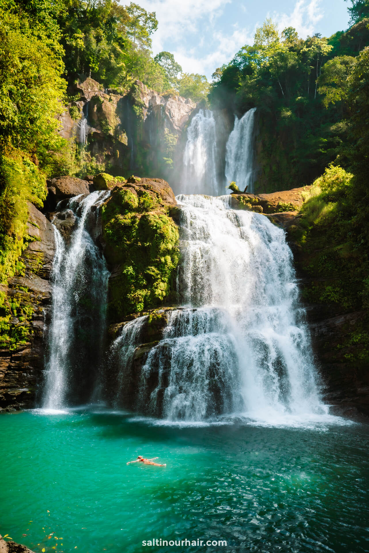 best babymoon destinaitons waterfall costa rica