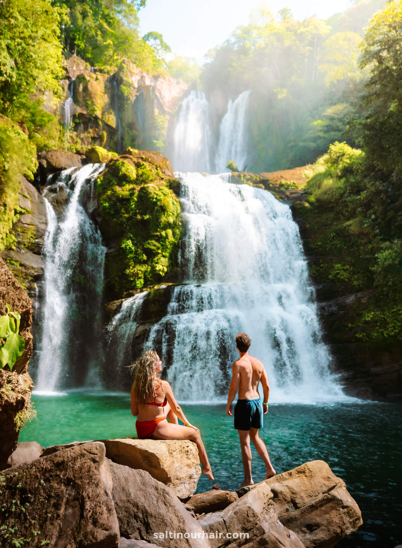 nauyaca waterfalls costa rica couple