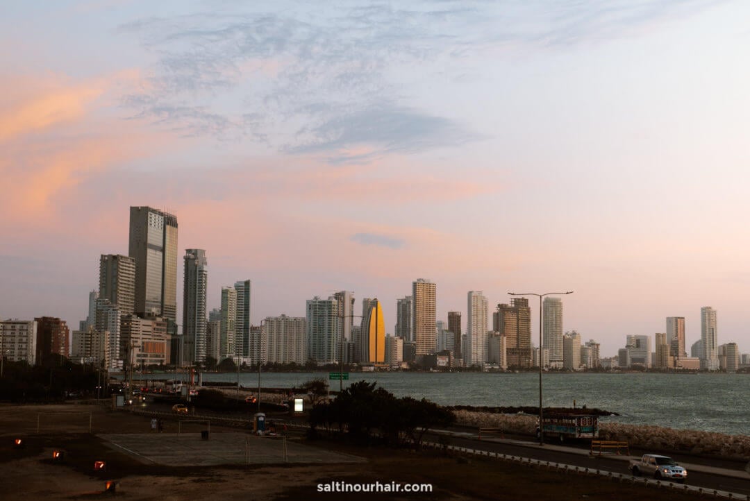 cartagena colombia sunset view