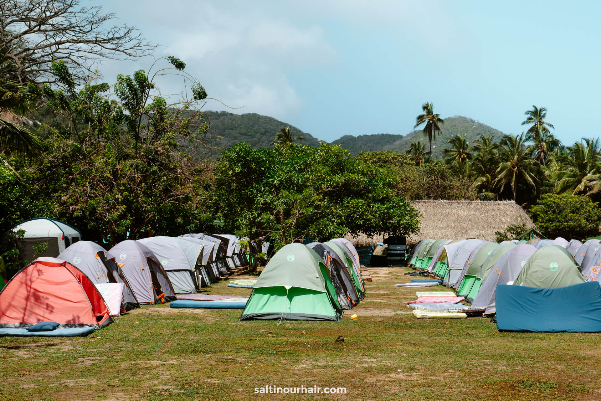 camping tent Tayrona national park