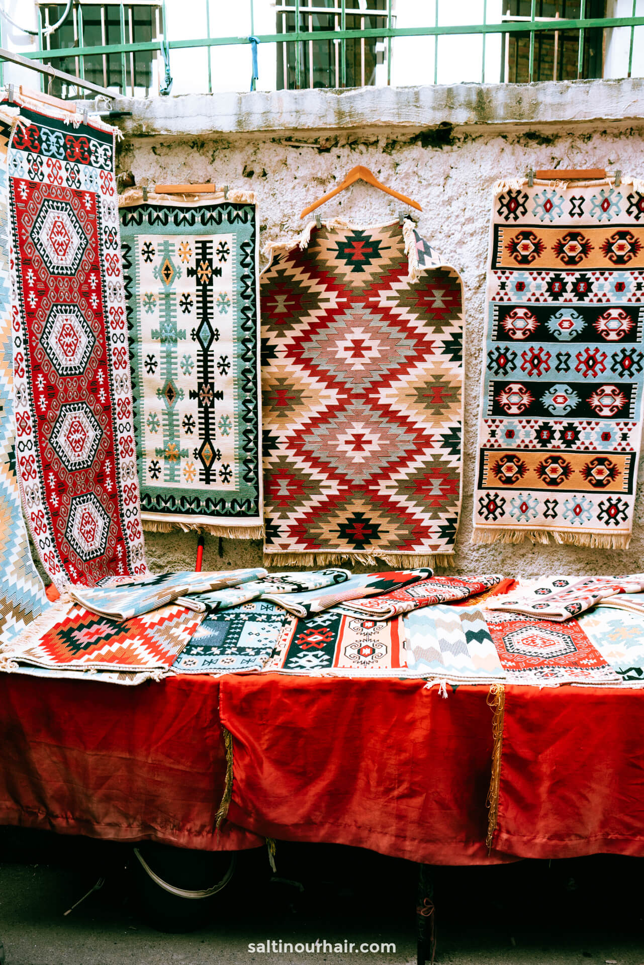 tirana albania market carpets