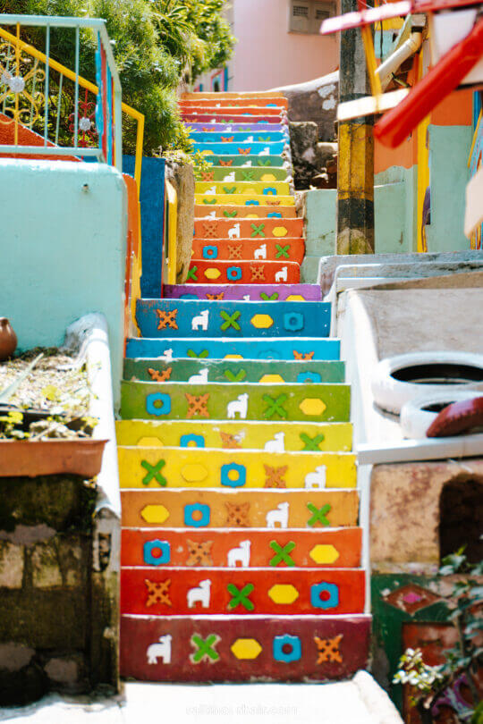 colorful staircase guatape colombia