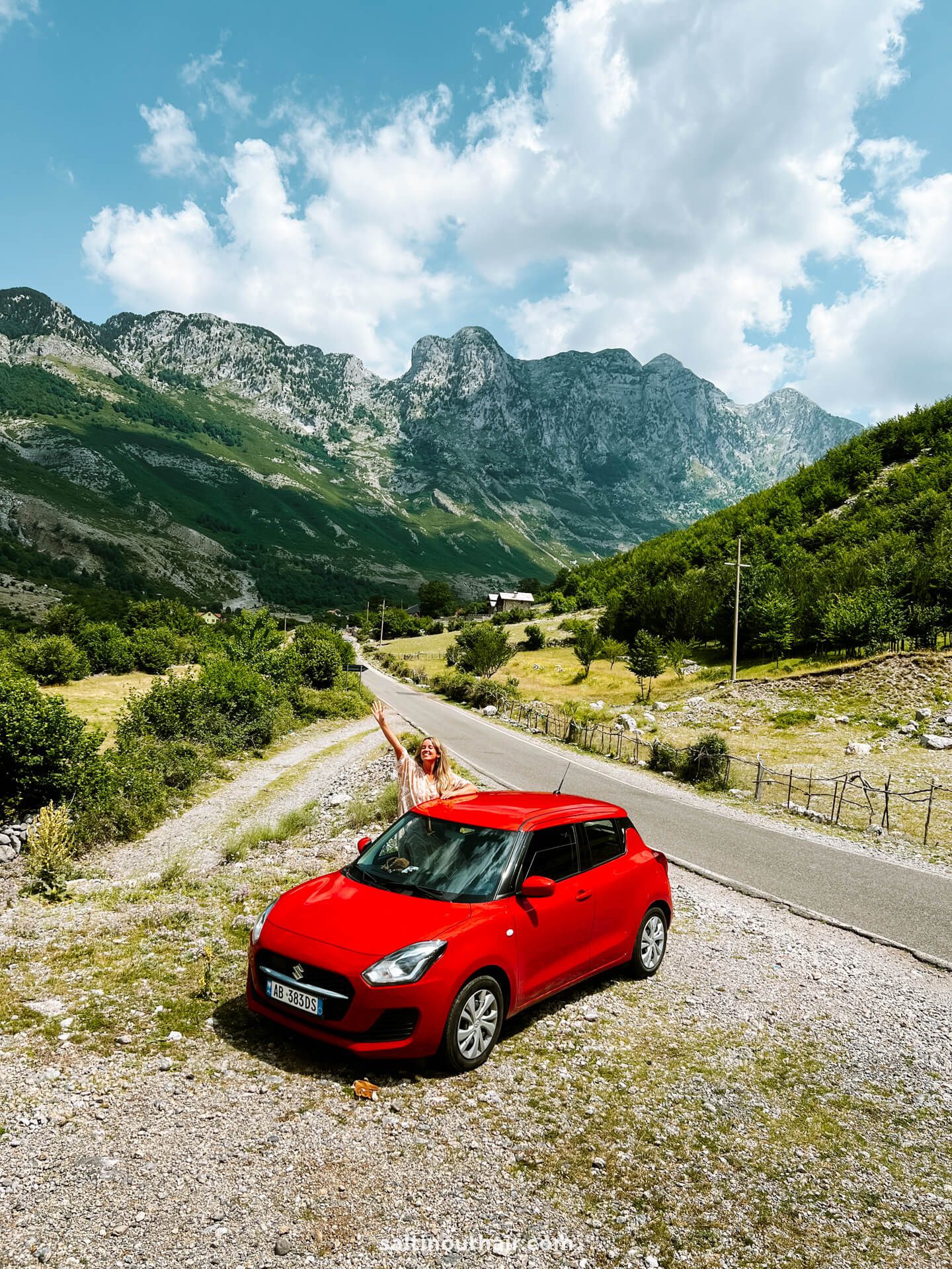 albania rent a car road trip