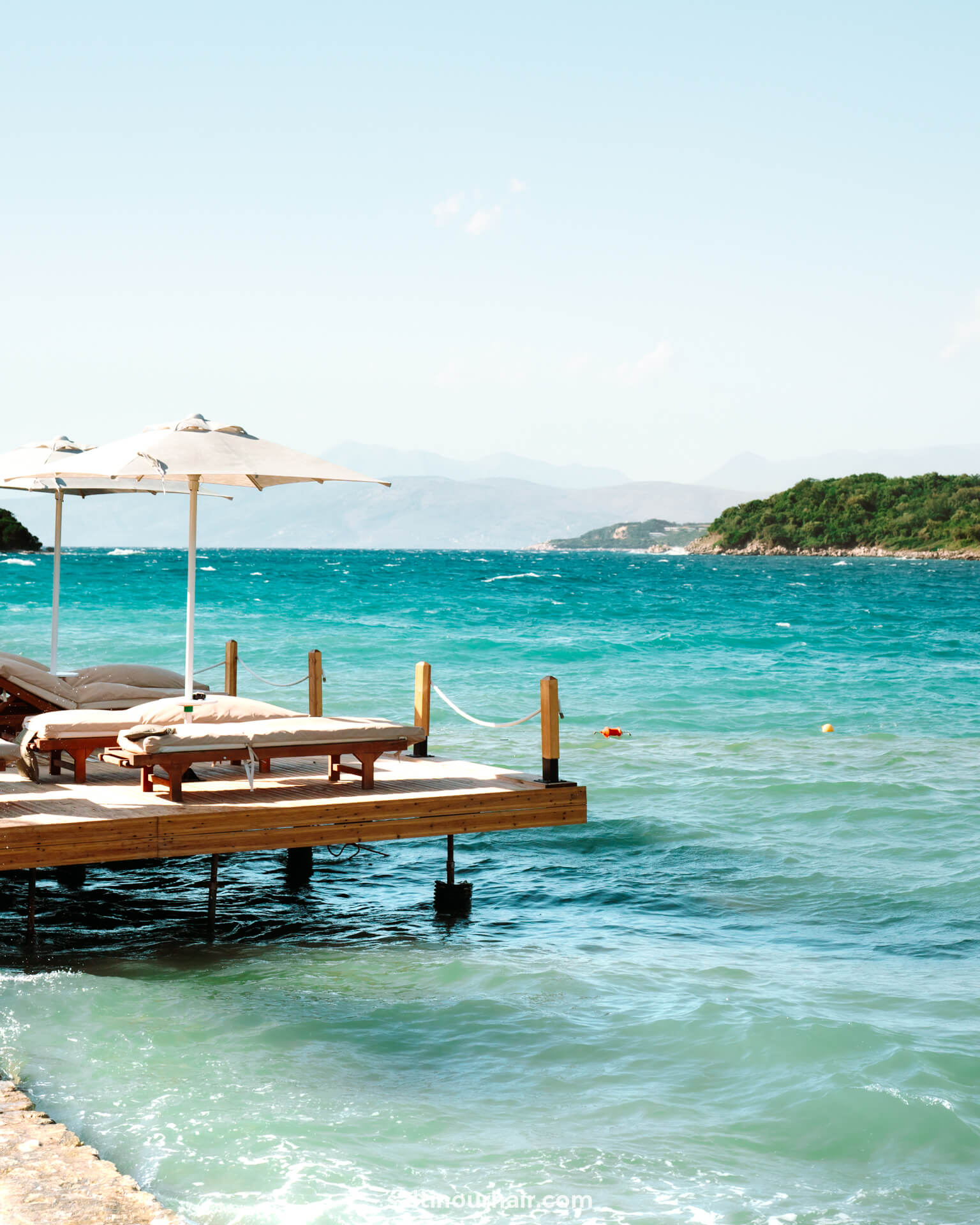 where to stay ksamil albania beach blue ocean
