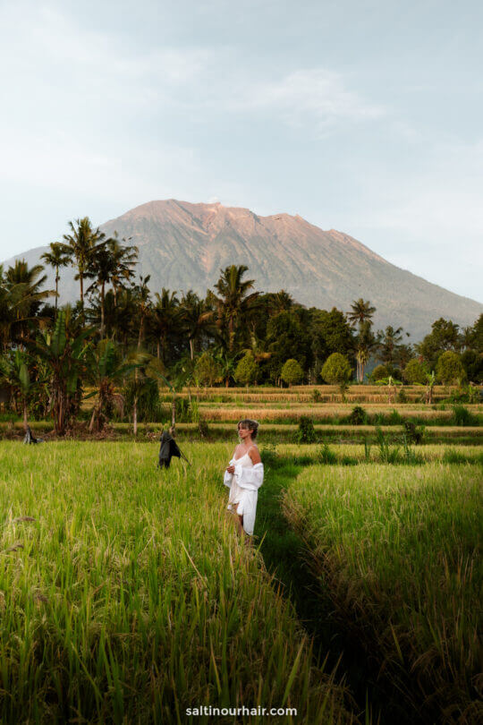 Bali honeymoon sidemen mount agung