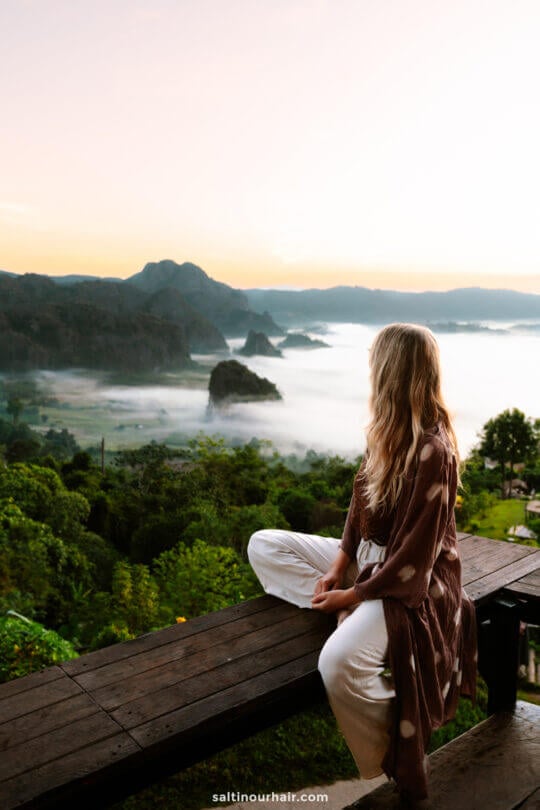 viewpoint thailand sunset