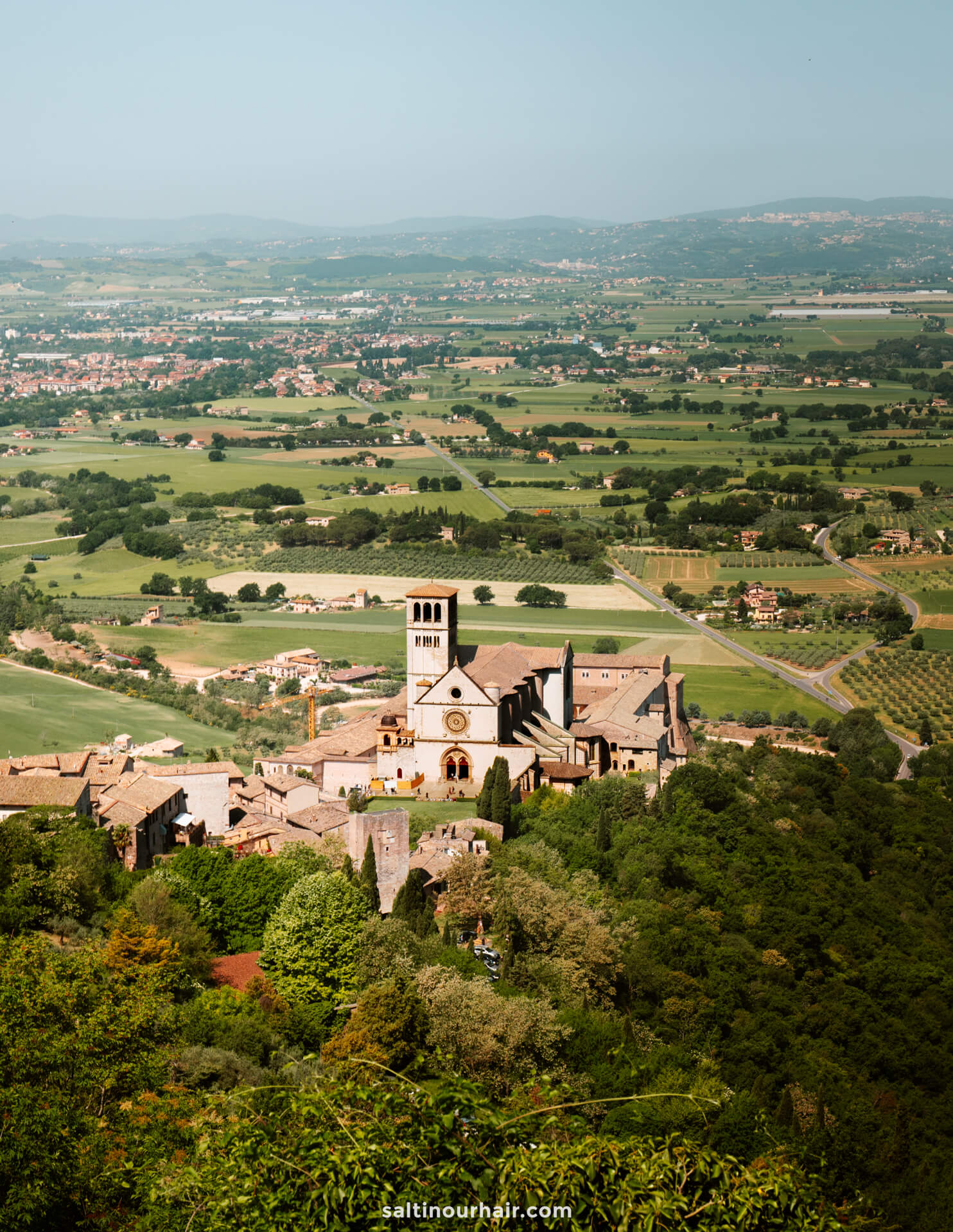 view over assisi italy