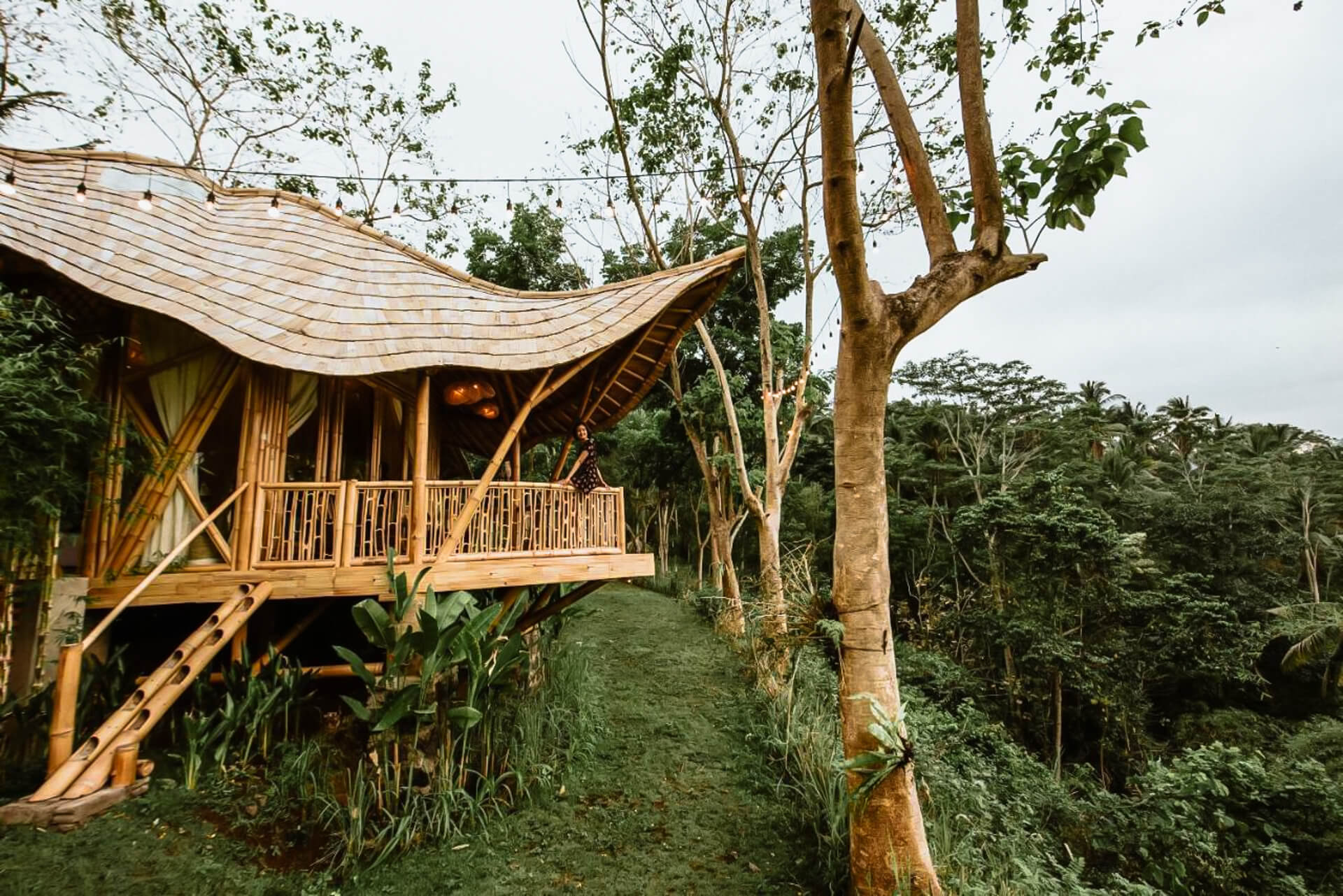 best bamboo houses in Bali bird hills