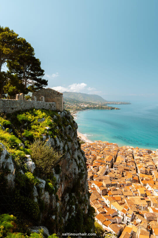 sicily road trip best viewpoints of Cefalu italy Caste