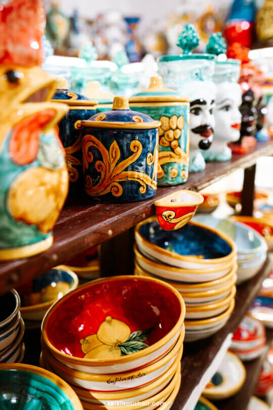 ceramic shop CefalÃ¹ sicily