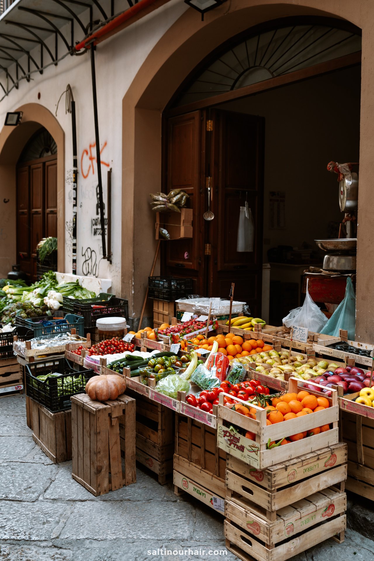 Food markets in Palermo Sicily