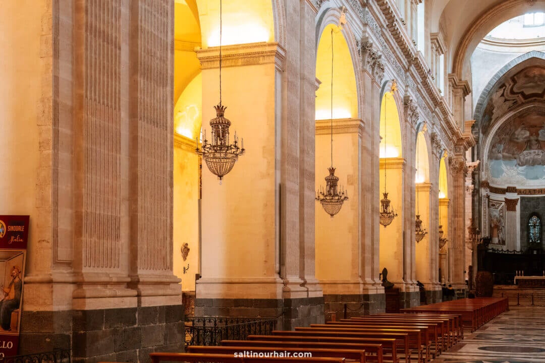 Interior Chiesa della Badia di Sant'Agata Catania Sicily Italy