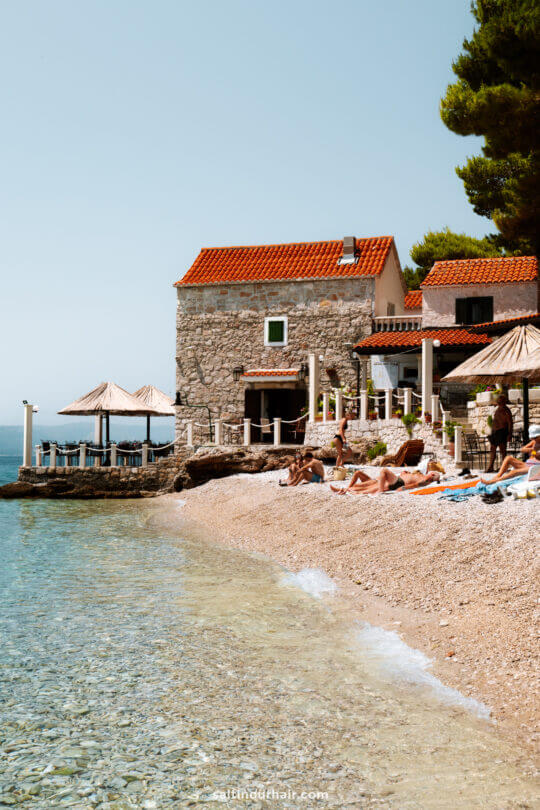 best beach restaurant brac island hvar day trip croatia
