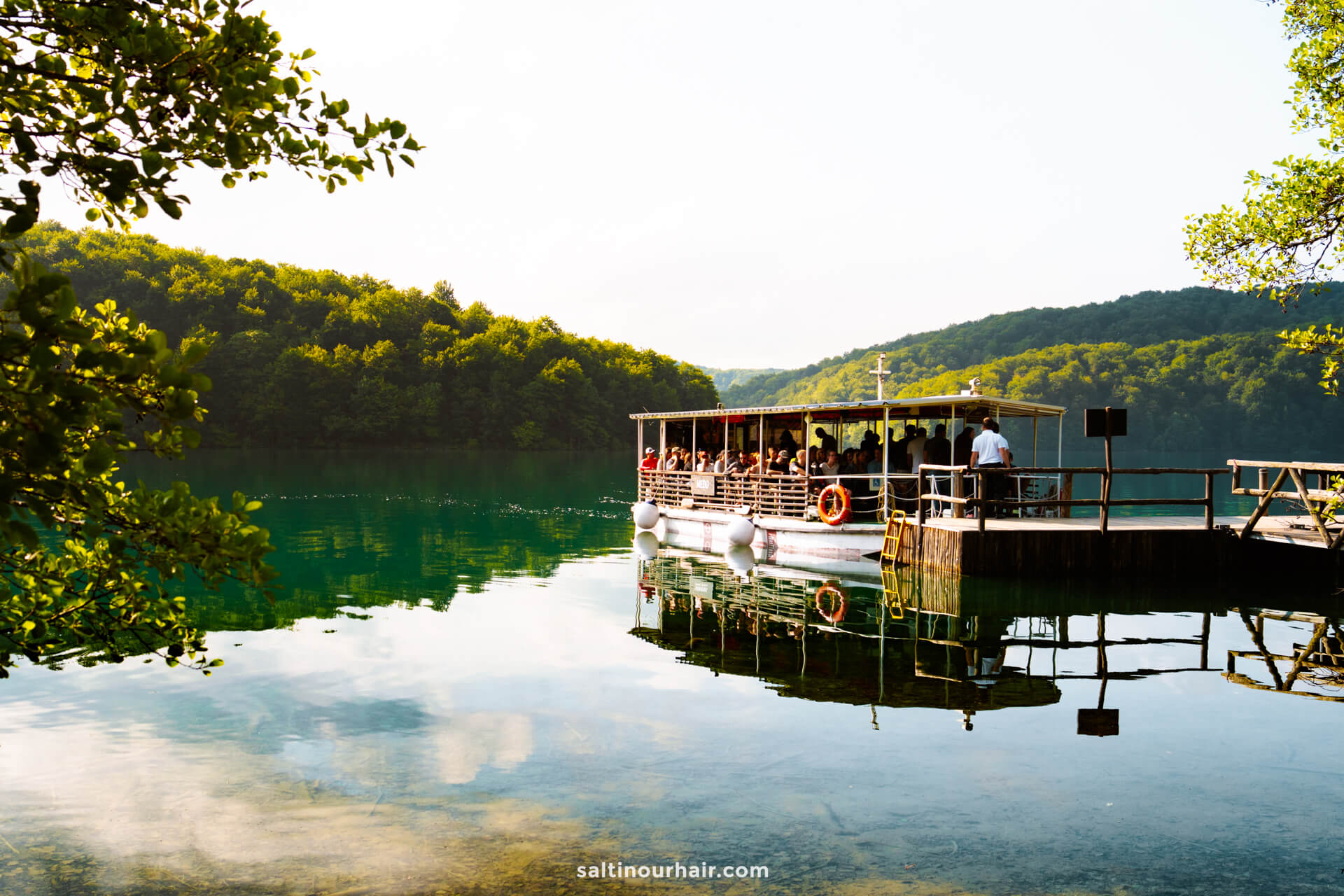 ferry kozjak lake plitvice lakes national park croatia