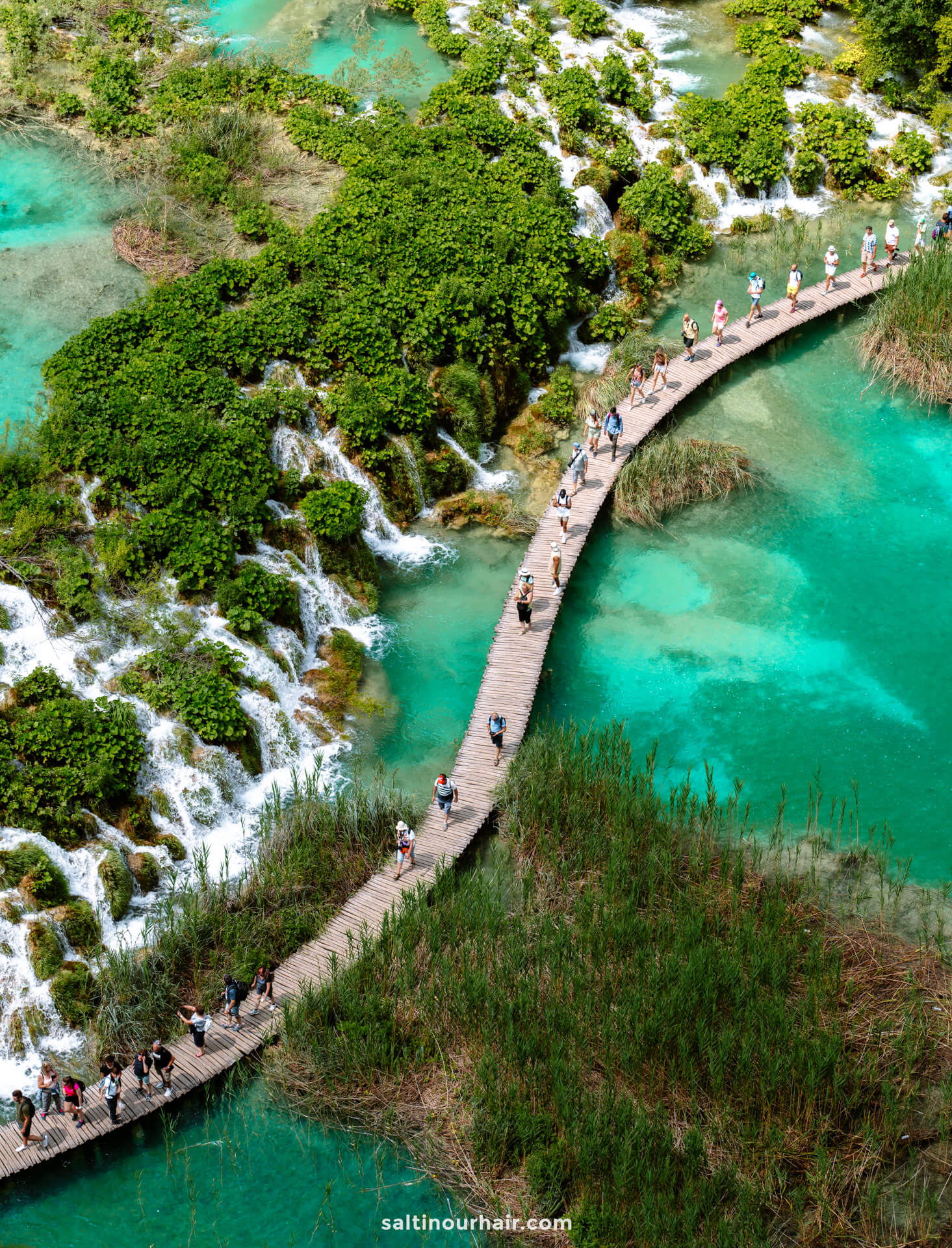 plitvice lakes national park croatia top view