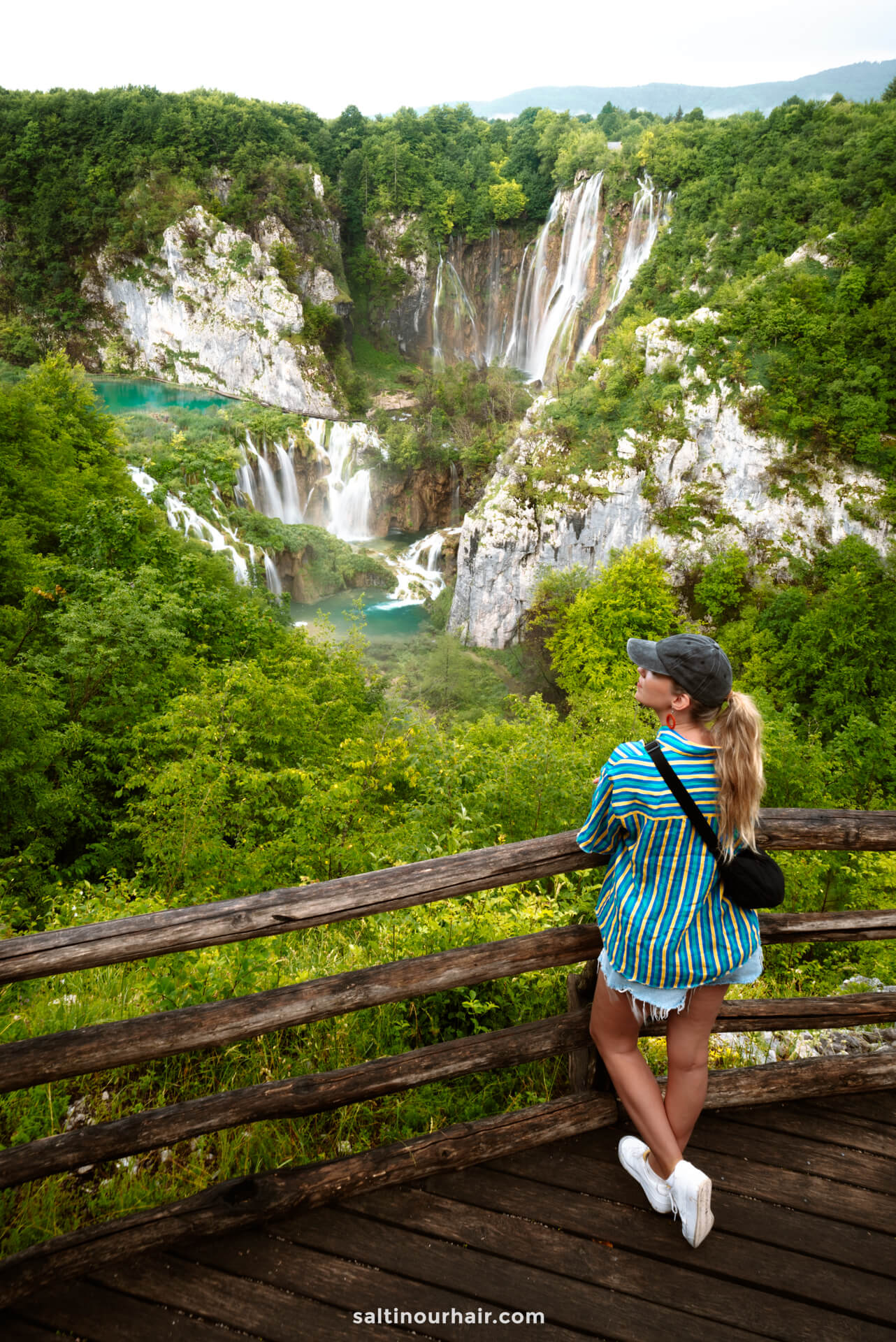 viewpoint veliki slap waterfall plitvice national park