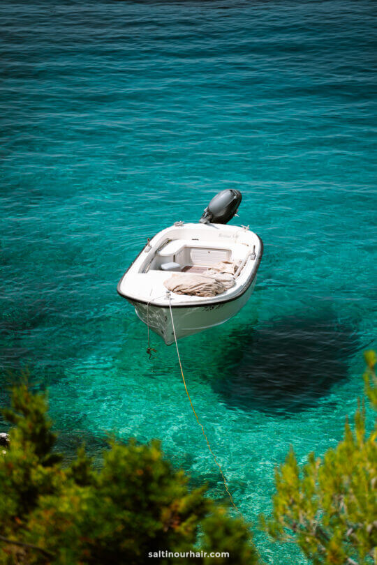 boat blue water croatia