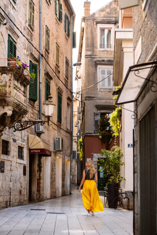 things to do in split narrow streets old town